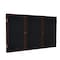 Ghent Enclosed Bulletin Board, 3 Door, Rcycl, Walnut Frame, 4 ft H x 8 ft W, Black PN34896TR-BK - alternate 1